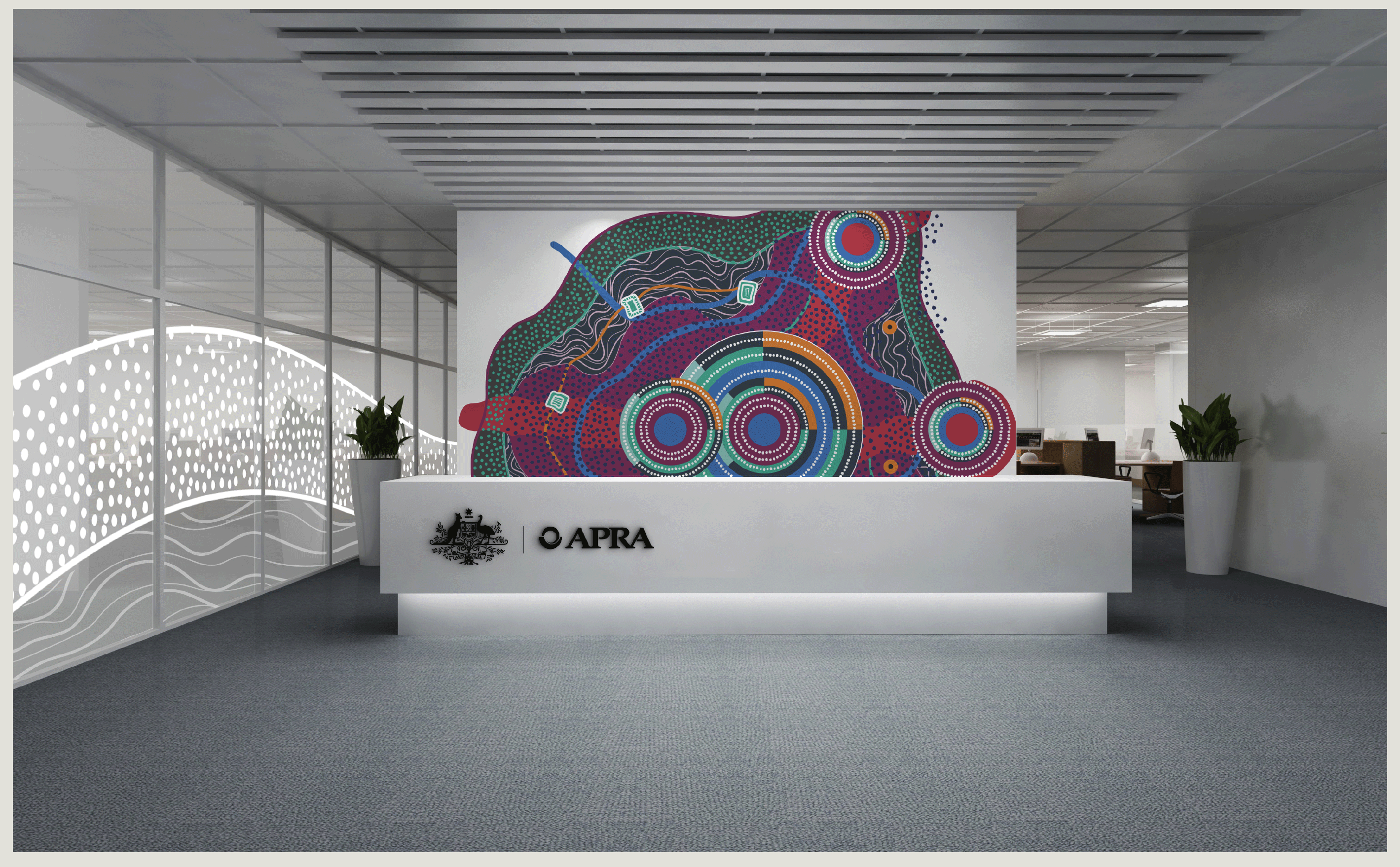 Gilimbaa APRA office artwork